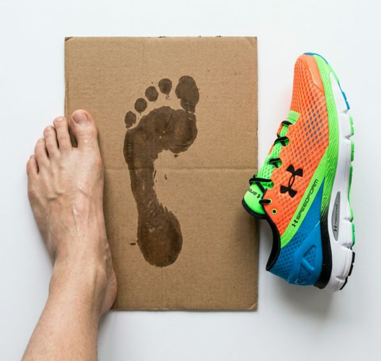 평발 정상 요족 발도장 비교 - 러닝화 고르는 법