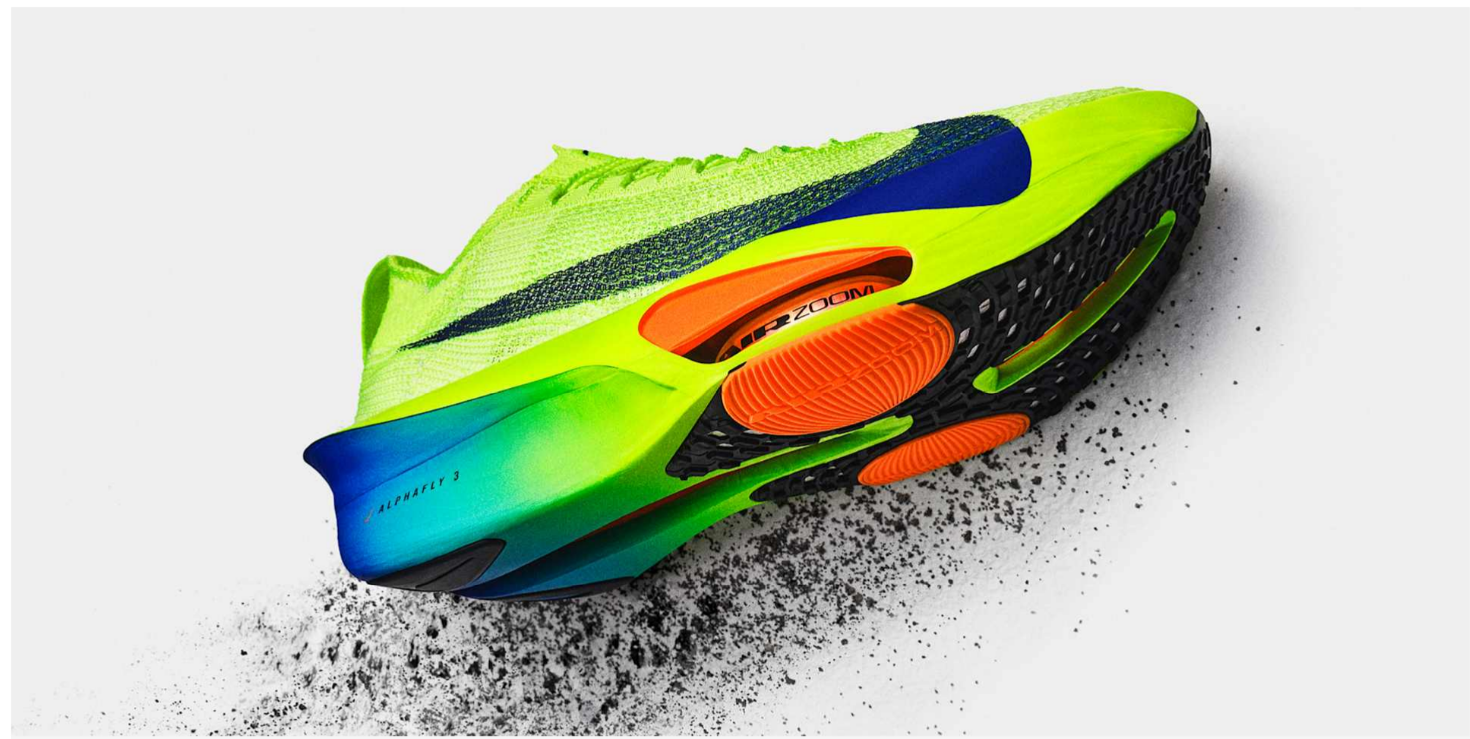 Nike Alphafly 3 형광 옐로 측면