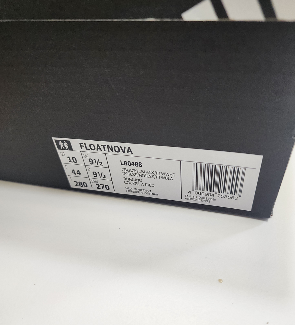 아디다스 플로트노바 5만원대 러닝화 박스 라벨 LB0488 US 10 280mm